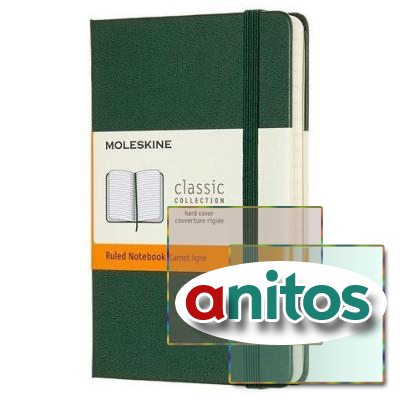 Блокнот Moleskine Classic Pocket,192 стр., зеленый, в линейку