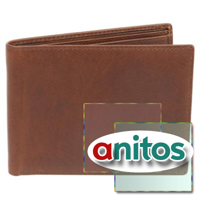 Бумажник Klondike Dawson, коричневый, 13х1,5х9,5 см