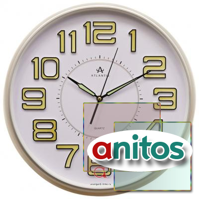 Часы настенные Atlantis TLD-35099 серебро