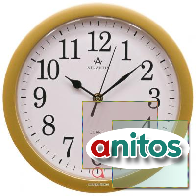 Часы настенные Atlantis TLD-35137B gold
