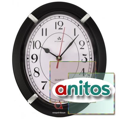 Часы настенные Atlantis TLD-6070 черный