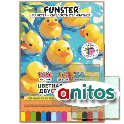 ������� ������ �4 ������������ � �����, 160 ������, 16 ������, � ������, 80 �/�2, FUNSTER (�������), 210�297 ��, 117618