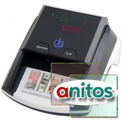 Детектор банкнот MERTECH D-20A LED, автоматический, ИК-, магнитная детекция, с АКБ, черный, 5043
