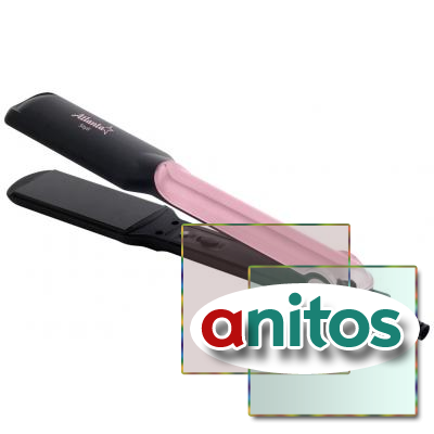 Электрощипцы для выпрямления волос ATH-6734 (pink)