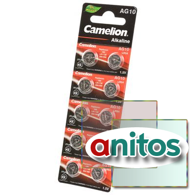    Camelion AG10-BP10(0%Hg) AG10 389 BL10