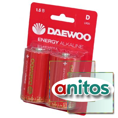 ������� ������� DAEWOO ENERGY Alkaline LR20 BL2