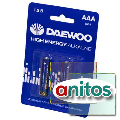 ������� ������� DAEWOO High Energy Alkaline LR03 BL2