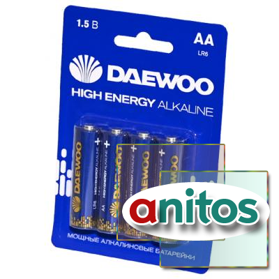 ������� ������� DAEWOO High Energy Alkaline LR6 BL4