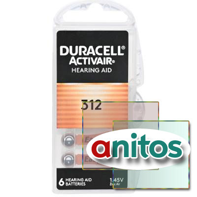   DURACELL HEARING AID 312  .  6 