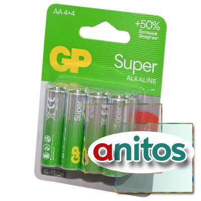 ������� ������� GP Super GP15AA214/4-2CRSBC8 G-TECH LR6 4+4�� BL8