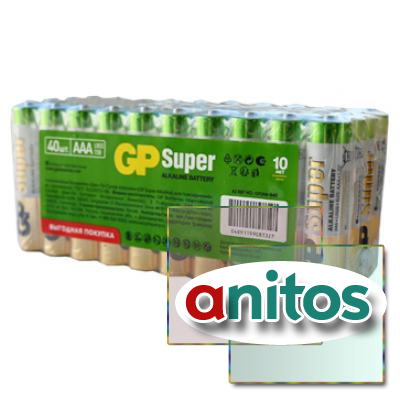 ������� ������� GP Super GP24A-B40 LR03 SR10, ���� 40 ��