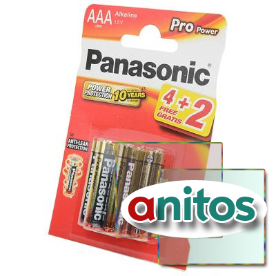    Panasonic Pro Power LR03PPG/6BP 4+2F LR03 4+2 BL6