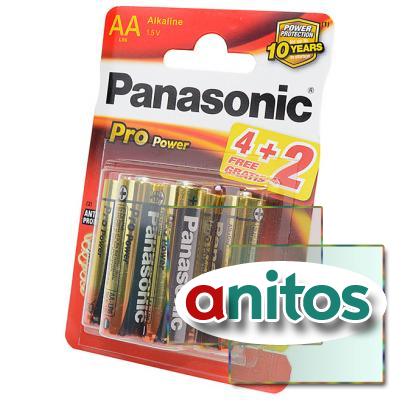    Panasonic Pro Power LR6PPG/6BP 4+2F LR6 4+2 BL6