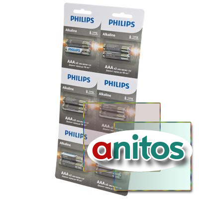 ������� ������� PHILIPS Alkaline LR03A12S/51 LR03 �������� 2*6 BL12