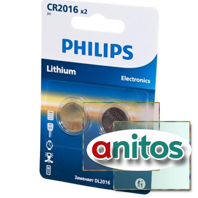 ������� ������� PHILIPS Lithium CR2016P2/51 BL2