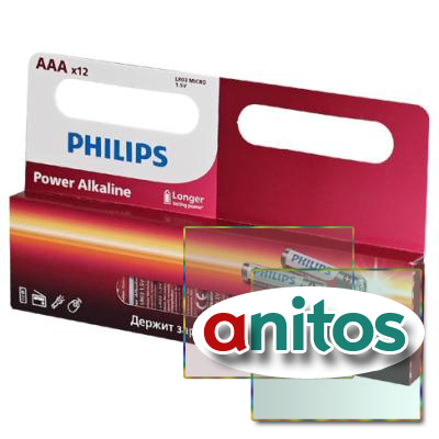 ������� ������� PHILIPS Power Alkaline LR03P12W/51 LR03 BL12