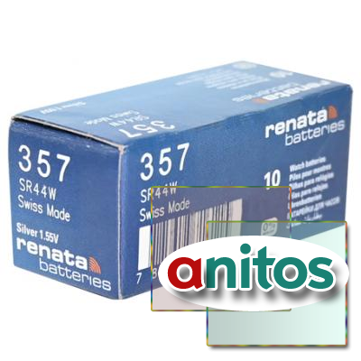   RENATA SR44W       357 (0%Hg), . 10 