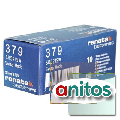   RENATA SR521SW  379 (0%Hg), . 10 