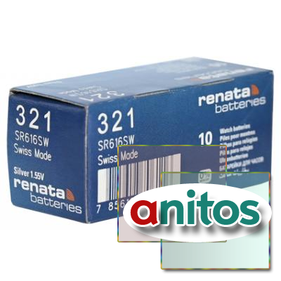   RENATA SR616SW   321 (0%Hg), . 10 