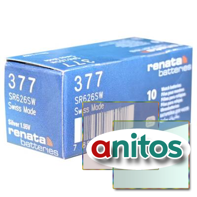   RENATA SR626SW  377 (0%Hg), . 10 