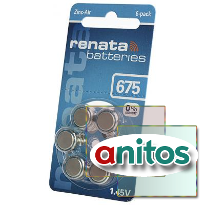    RENATA Zinc-Air 675 BL6