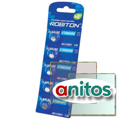 ������� ������� ROBITON STANDARD R-AG1-0-BL5 (0% Hg) AG1 LR621 364 164 LR60 BL5 ������ ���� �������� �� 12.2026�