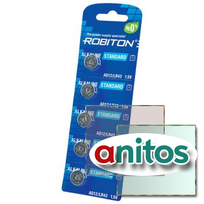 ������� ������� ROBITON STANDARD R-AG12-0-BL5 (0% Hg) AG12 LR43 386 186 ��-1142 BL5 ������ ���� �������� �� 12.2025�