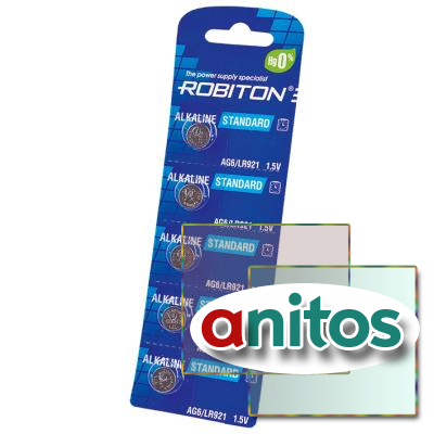 ������� ������� ROBITON STANDARD R-AG6-0-BL5 (0% Hg) AG6 LR921 370 LR69 ��-921 BL5 ������ ���� �������� �� 12.2026�