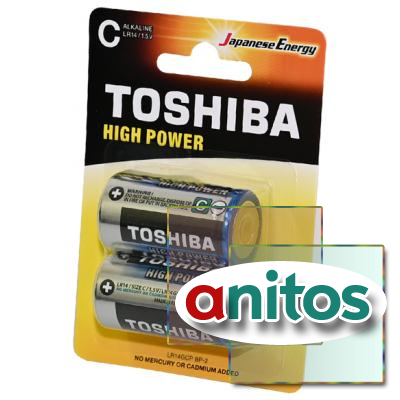 ������� ������� TOSHIBA HIGH POWER LR14GCP BP-2 LR14 BL2