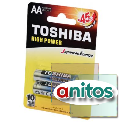 ������� ������� TOSHIBA HIGH POWER LR6GCP BP-2 LR6 BL2