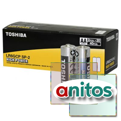 ������� ������� TOSHIBA HIGH POWER LR6GCP SP-2 LR6 SR2