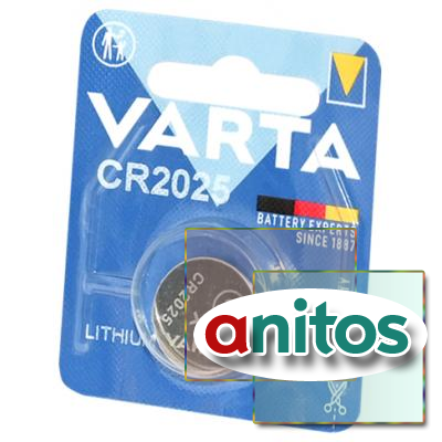 ��������� �������� �������� VARTA CR2025  6025 BL1
