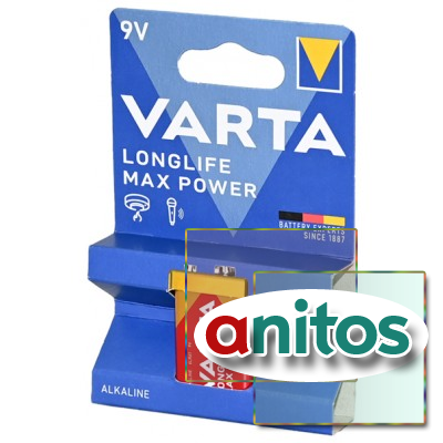 ������� ������� VARTA LONGLIFE MAX POWER 4722 6LR61 BL1