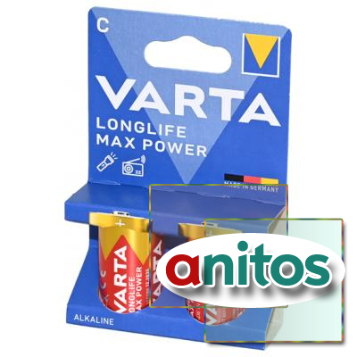 ������� ������� VARTA LONGLIFE MAX POWER LR14 BL2