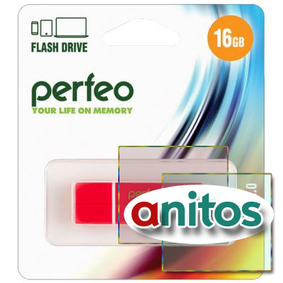 - Perfeo USB 16GB C01G2 Red
