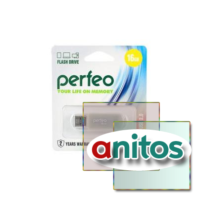 - Perfeo USB 16GB C03 Gray