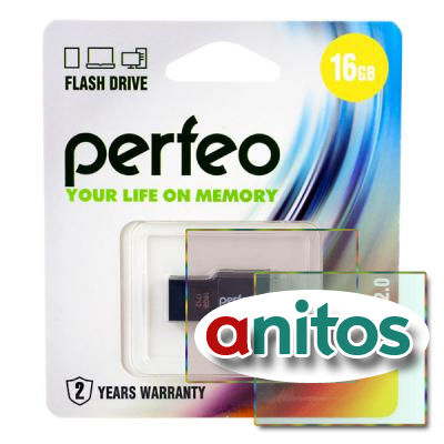 - Perfeo USB 16GB M01 Black