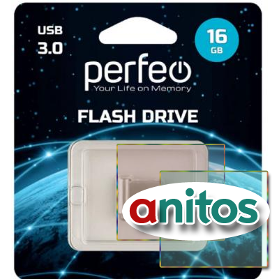 флэш-накопитель     Perfeo USB 3.0 16GB M06 Metal Series