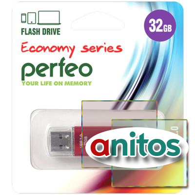 - Perfeo USB 32GB E01 Red economy series