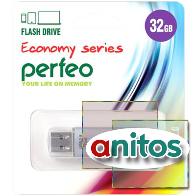 - Perfeo USB 32GB E01 Silver economy series
