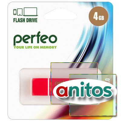 - Perfeo USB 4GB C01G2 Red