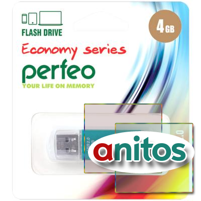 флэш-накопитель Perfeo USB 4GB E01 Green economy series