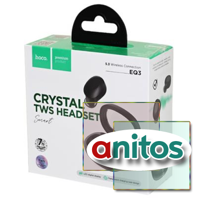 ��������� HOCO EQ3 Smart ������������ TWS � ������ ��� �������, LED-�������, Bluetooth 5.3, ������ BL1