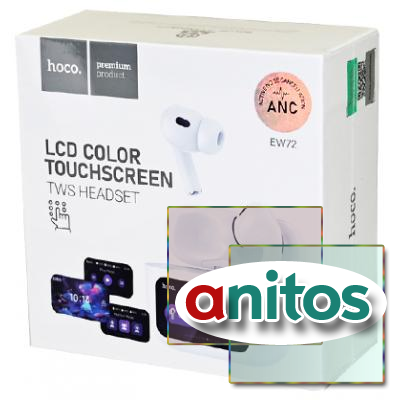 ��������� HOCO EW72 Soar ������������ TWS � ������ ��� �������, ��������� �������, ANC, Bluetooth 5.4, �����