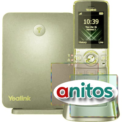 IP-DECT ������� Yealink W73P (���� W70B+������ W73H) �� 10 SIP-���������