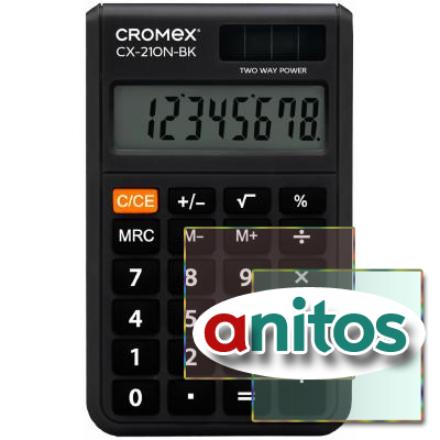 ����������� ��������� CROMEX (�������) CX-210N-BK (96�62 ��), 8 ��������, ������� �������, ������, 273834