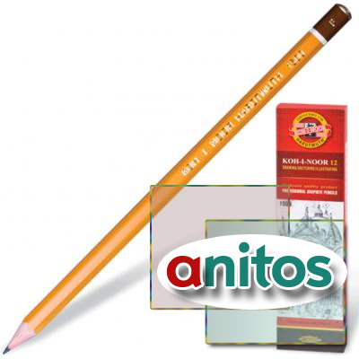 �������� �������������� KOH-I-NOOR 1500, 1 ��., F, ������ ������, ����������, 150000F01170RU