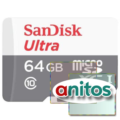   SanDisk Ultra microSDXC UHS-I Cl10, SDSQUNR-064G-GN3MN