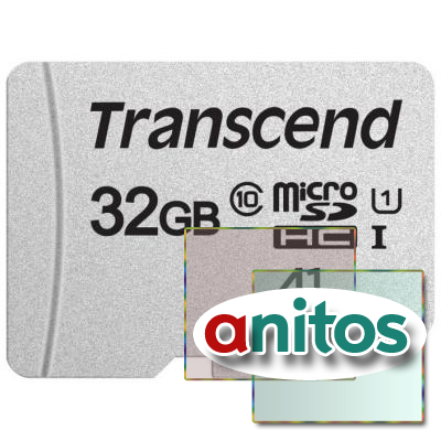   Transcend 300S microSDHC 32Gb UHS-I Cl10, TS32GUSD300S