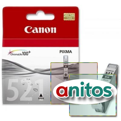   Canon CLI-521BK (2933B004) .  PIXMA iP3600/4600